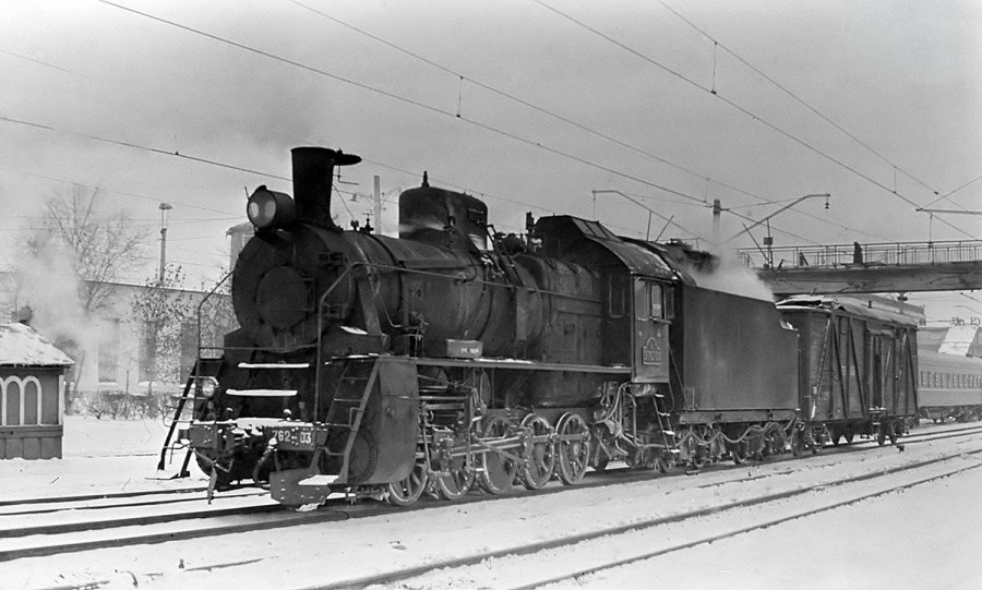 Паровоз Эр 762‑03 на Петропавловском отделении ЮУЖД